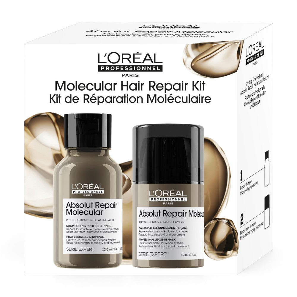 L'Oréal Professionnel Absolut Repair Molecular Travel Set Shampoo 100 ml + Leave-In 50 ml