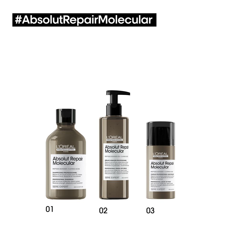 L'Oréal Professionnel Serie Expert Absolut Repair Molecular Shampoo 100 ml - Reisegröße