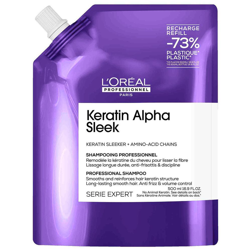 L'Oréal Professionnel Serie Expert Keratin Alpha Sleek Shampoo Refill 500 ml