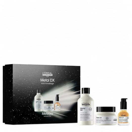 L'Oréal Professionnel Série Expert Metal DX Trio Geschenkset – Shampoo 300 ml + Maske 250 ml + Öl 50 ml
