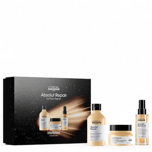 L'Oréal Professionnel Série Expert Absolut Repair Trio Geschenkset – Shampoo 300 ml + Maske 250 ml + Öl 50 ml