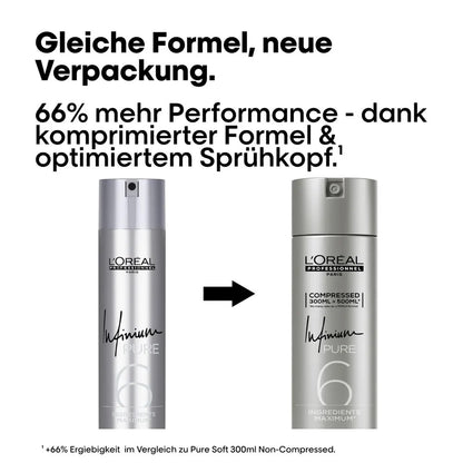 Laque L'Oréal Styling Infinium Pure Soft 300 ml