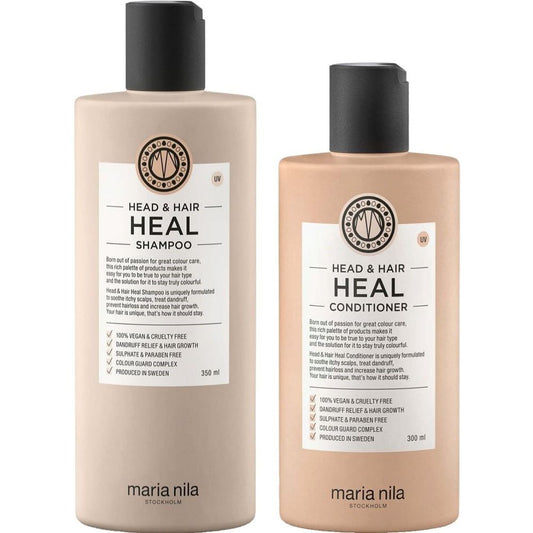 Maria Nila Head & Hair Heal Set -  Shampoo 350 ml + Conditioner 300 ml