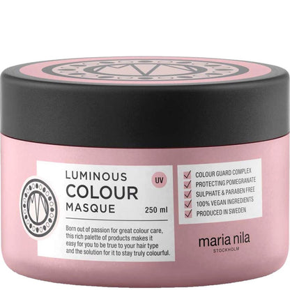 Maria Nila Luminours Colour Holiday Box - Shampoo 350 ml + Conditioner 300 ml + Mask 250 ml