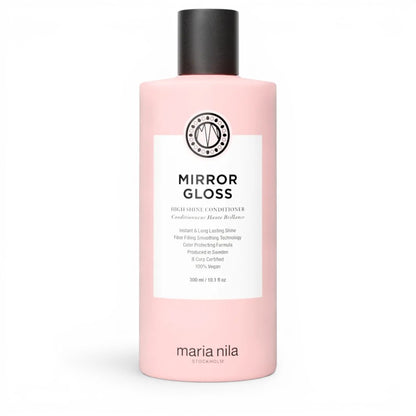Maria Nila Mirror Gloss Geschenkset - Shampoo 350 ml + Conditioner 300 ml + Gloss Coat 50 ml