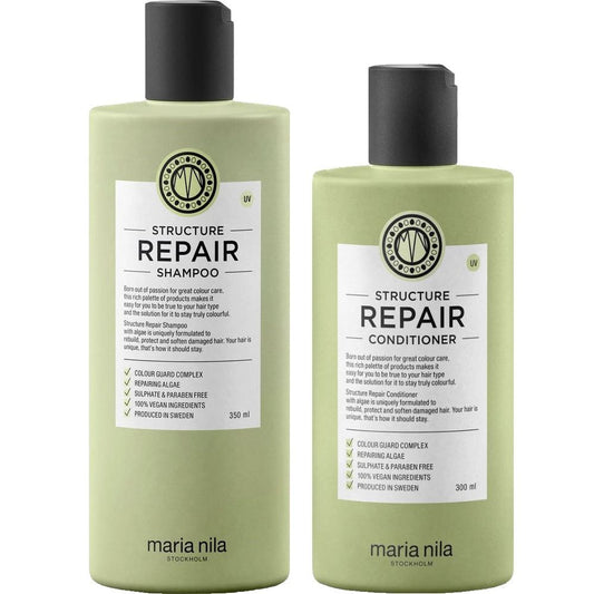 Maria Nila Structure Repair Set - Shampoo 350 ml + Conditioner 300 ml