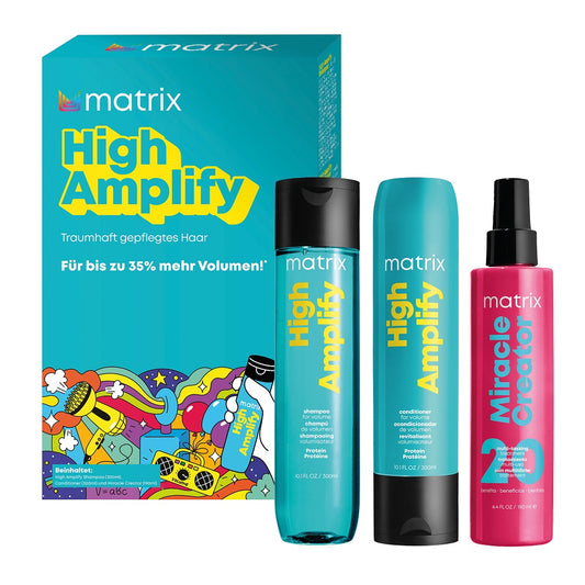 Matrix Total Results High Amplify Spring Coffret - Shampoing 300 ml + Après-shampooing 300 ml + Spray Miracle Creator 190 ml