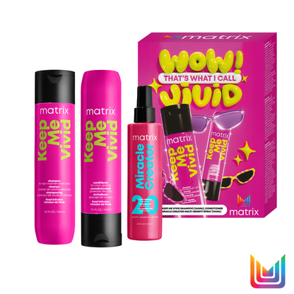 Matrix Total Results Coffret Keep Me Vivid XMAS - Shampoing 300 ml + Après-shampooing 300 ml + Miracle Creator 190 ml