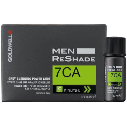 Goldwell Men Reshade 7CA 4 x Shots 20 ml - mittel-aschblond