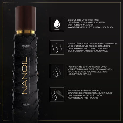 Nanoil Medium Porosity 100 ml - Hair Oil 
