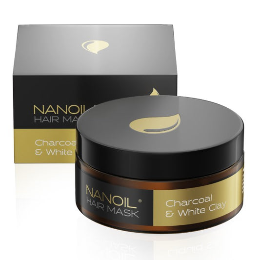 Nanoil Masque Capillaire Charbon &amp; Argile Blanche 300 ml 