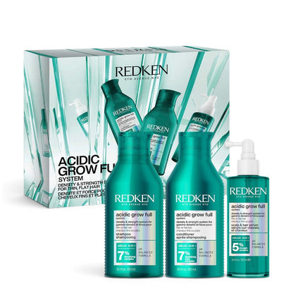 Redken Acidic Grow Full Holiday Set – Shampoo 300 ml + Conditioner 300 ml + Serum 100 ml