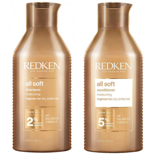 Redken All Soft Set - Shampoing 500 ml + Après-shampooing 500 ml