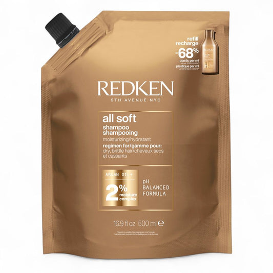 Redken All Soft Shampoo Refill Pouch 500 ml