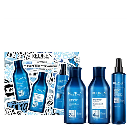 Redken Extreme Geschenkset - Shampoo 300 ml + Conditioner 300 ml + Anti-Snap 250ml