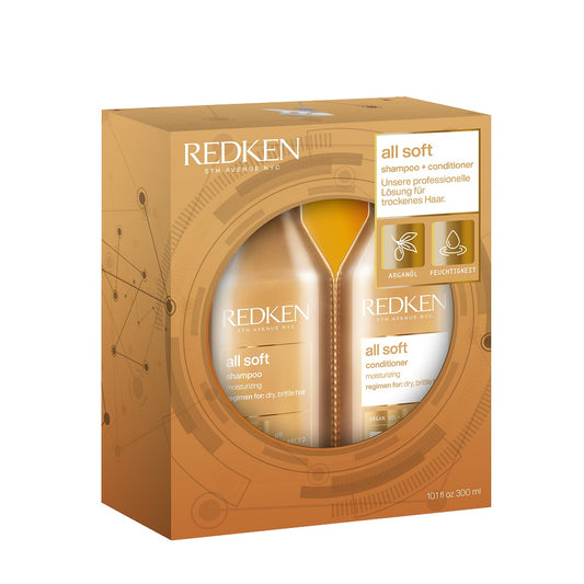 Coffret Redken All Soft Spring - Shampoing 300 ml + Après-shampoing 300 ml