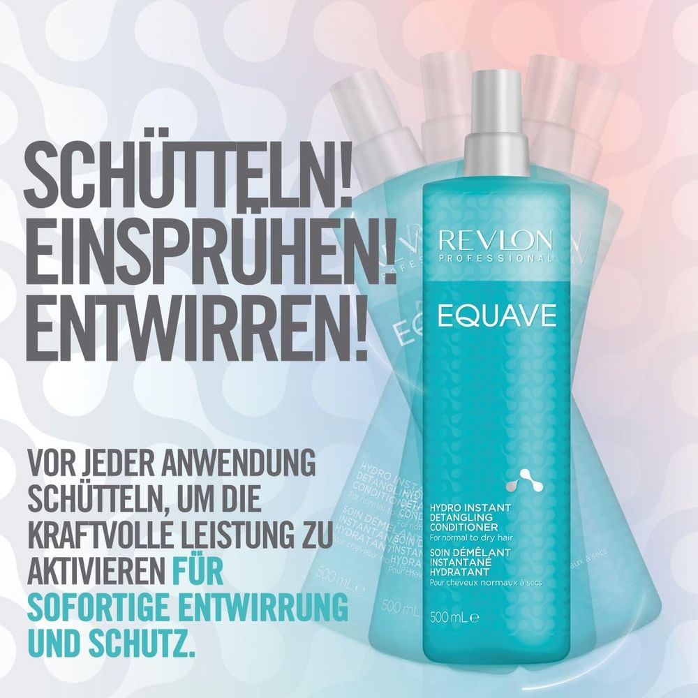 Revlon Equave Hydro Après-Shampooing Démêlant Instantané 3x 500 ml