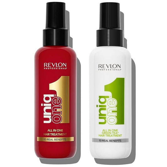 Revlon Uniq One ​​​​Set Traitement capillaire tout-en-un 150 ml + Traitement capillaire au thé vert 150 ml