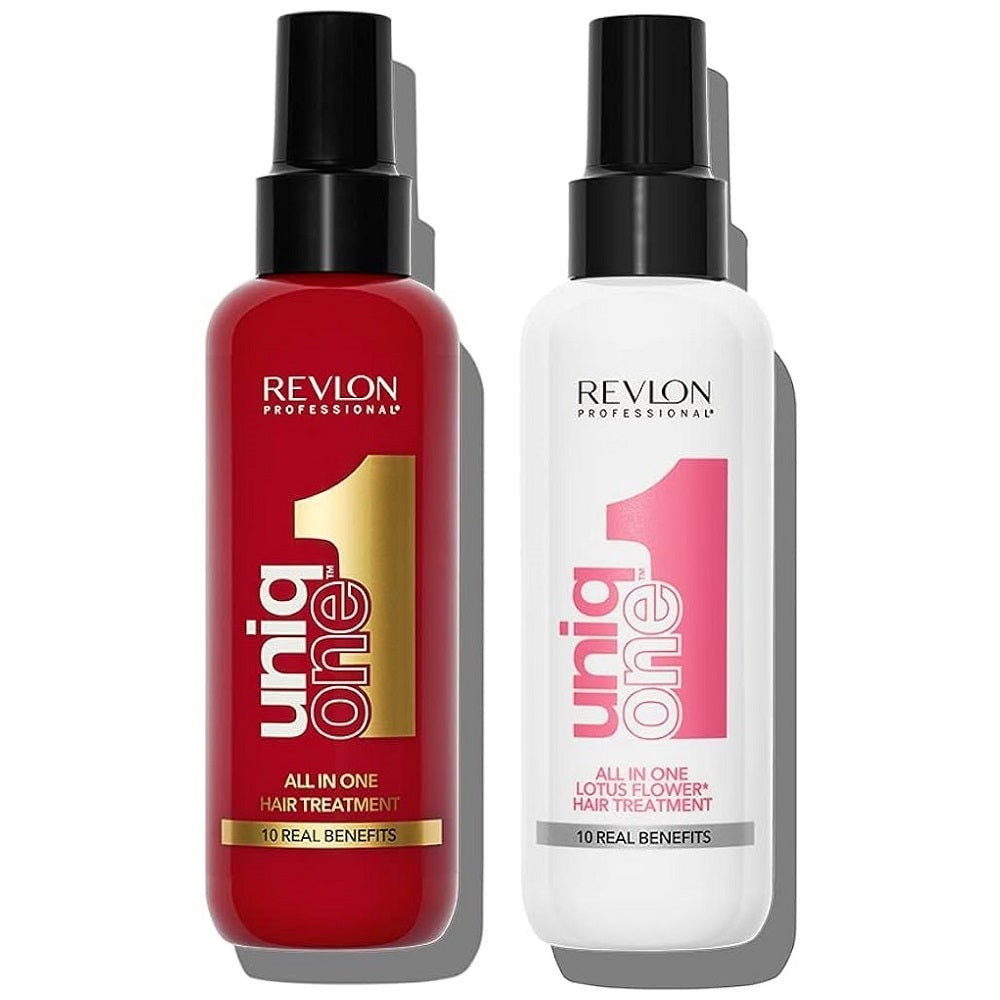 Revlon Uniq One ​​​​Set Traitement capillaire tout-en-un 150 ml + Traitement capillaire à la fleur de lotus 150 ml