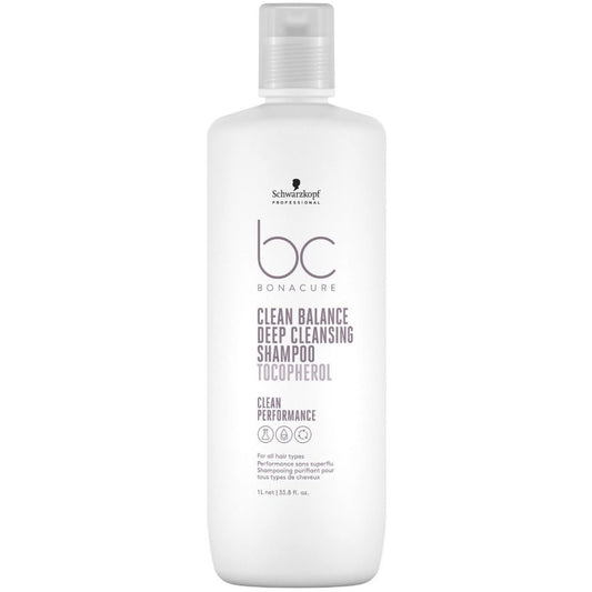 Schwarzkopf BC Bonacure Clean Balance Shampooing Nettoyant en Profondeur 1000 ml