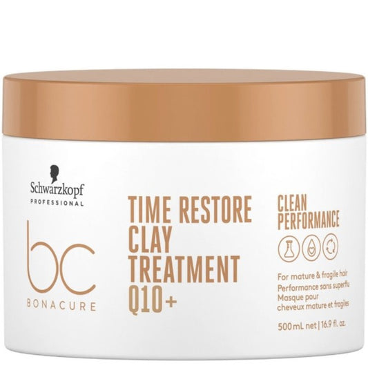 Schwarzkopf BC Bonacure Q10 Time Restore Traitement à l'Argile 500 ml