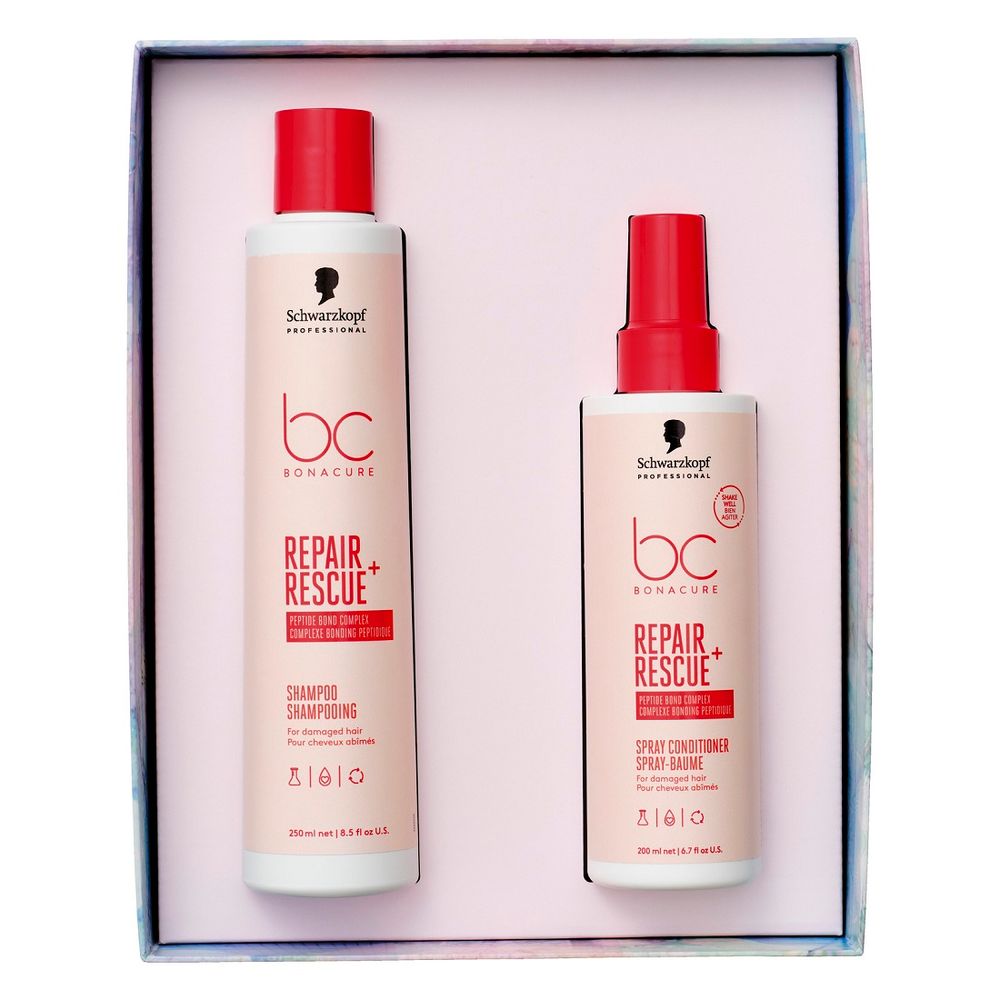 Schwarzkopf BC Repair Rescue Geschenkset - Shampoo 250 ml + Spray Conditioner 200 ml