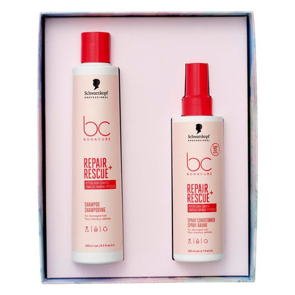 Schwarzkopf BC Repair Rescue Geschenkset - Shampoo 250 ml + Spray Conditioner 200 ml