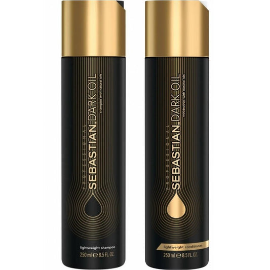 Coffret Sebastian Dark Oil - Shampoing 250 ml + Après-shampooing 250 ml