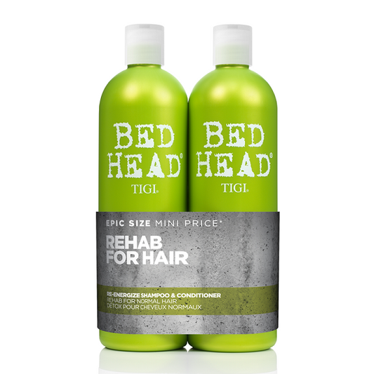 Tigi Bed Head Re-Energize Tween Duo Shampoing 750 ml + Après-shampoing 750 ml