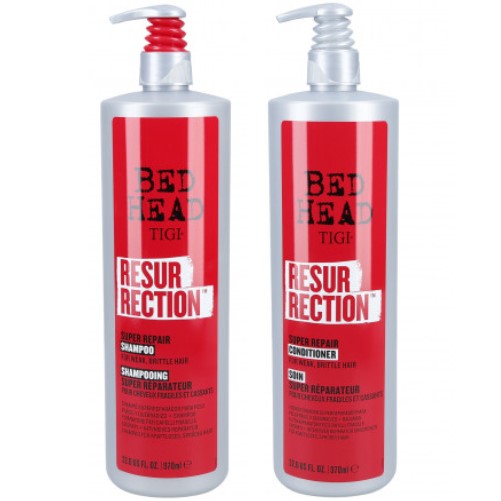 Tigi Bed Head Resurrection Duo - Shampoing 970 ml + Après-shampooing 970 ml