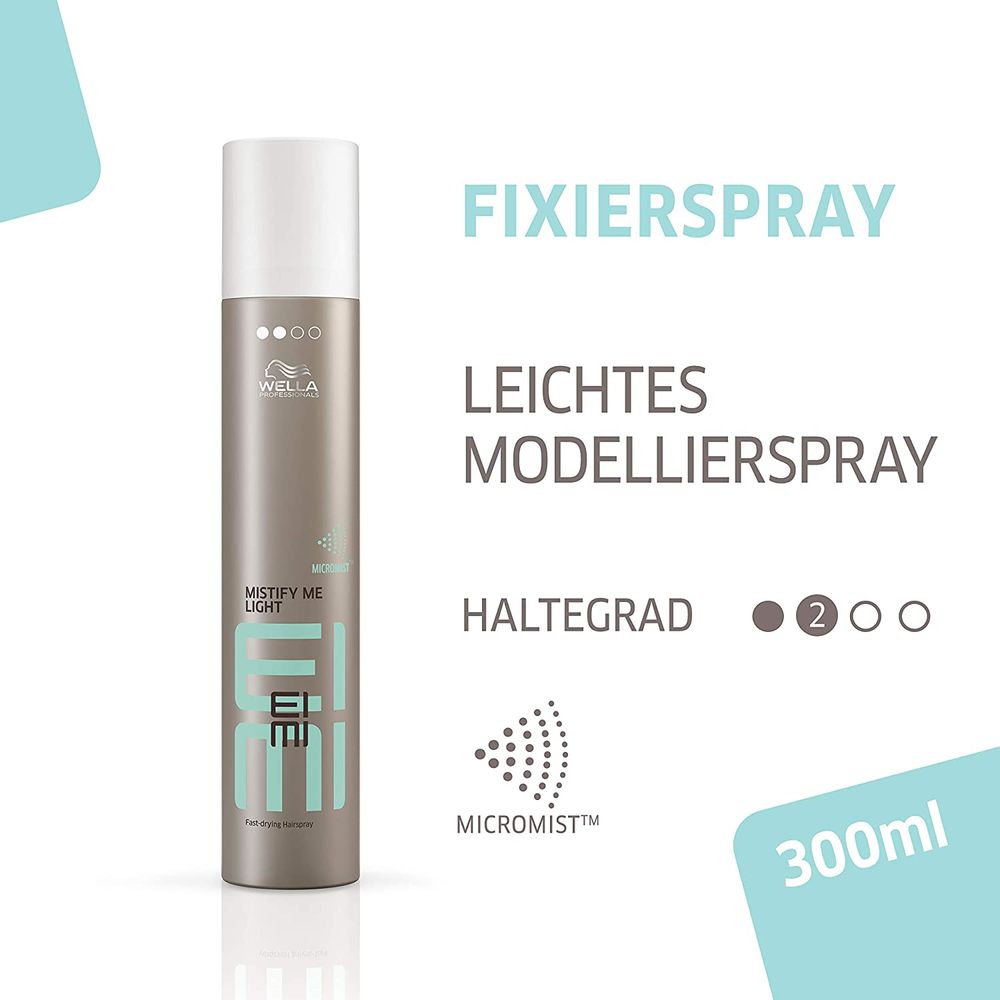 Wella EIMI Mistify Me Light 300ml - sofortiger mittlerer Halt
