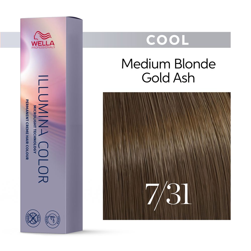7/31 mittelblond gold-asch