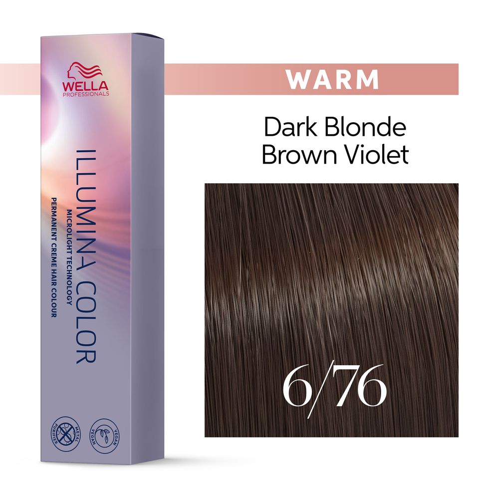 6/76 dunkelblond braun-violett