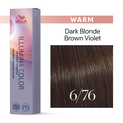 6/76 dunkelblond braun-violett