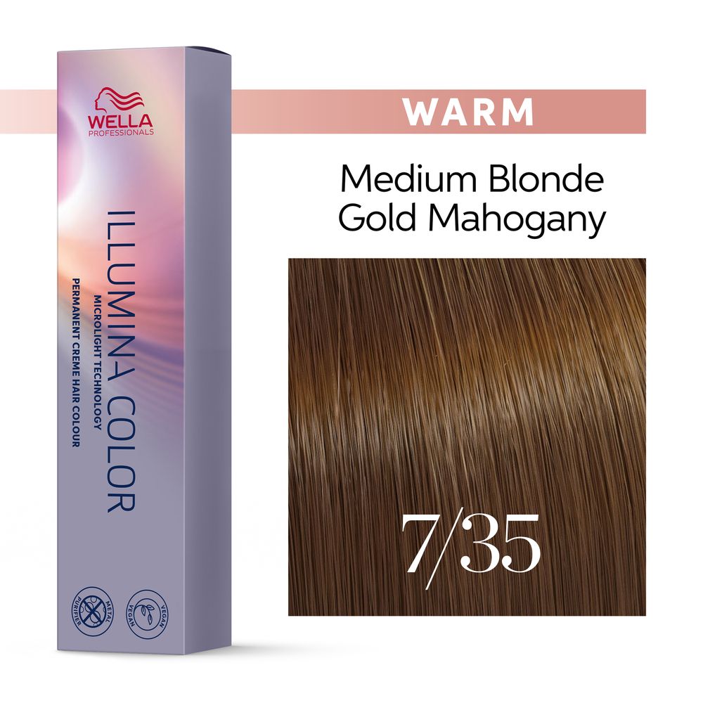7/35 mittelblond gold-mahagoni