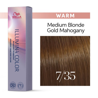 7/35 mittelblond gold-mahagoni