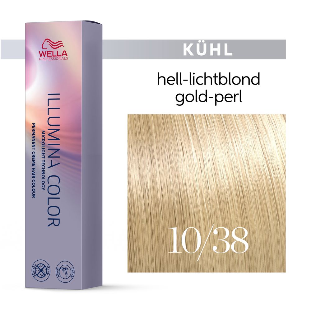 10/38 hell-lichtblond gold-perl
