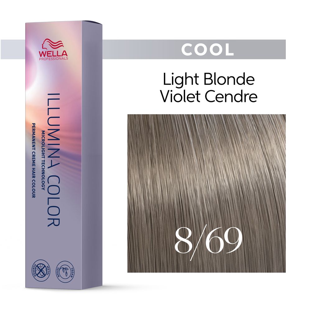 8/69 hellblond violett-cendre