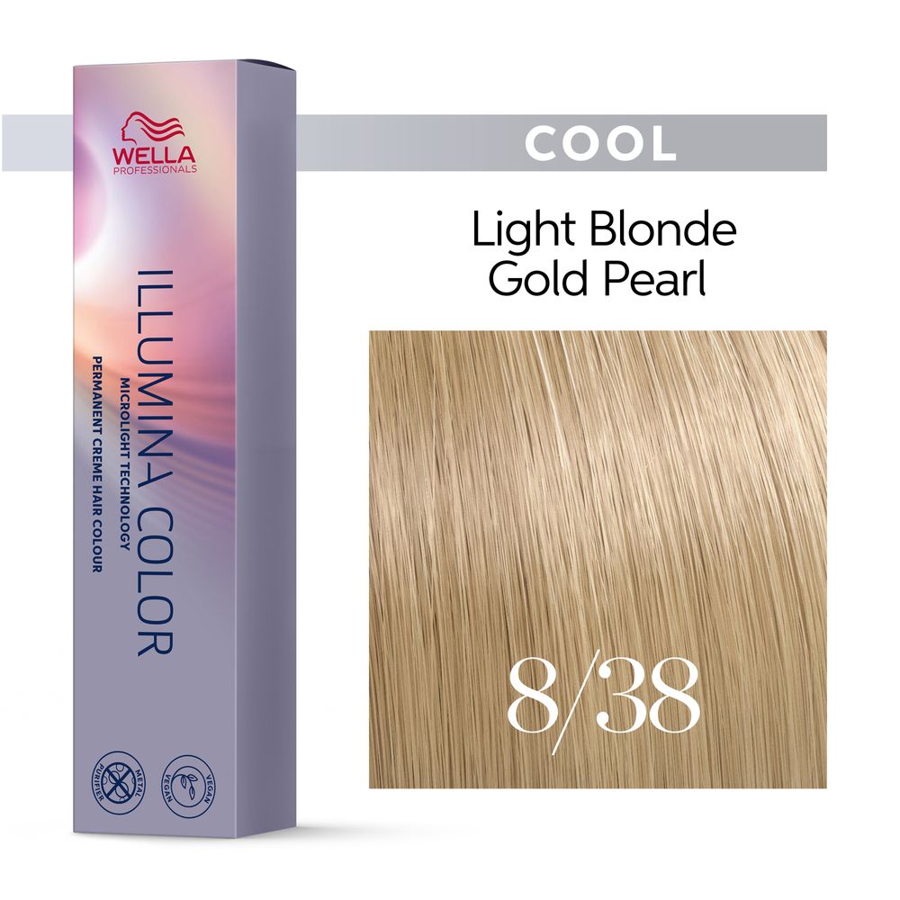 8/38 hellblond gold-perl
