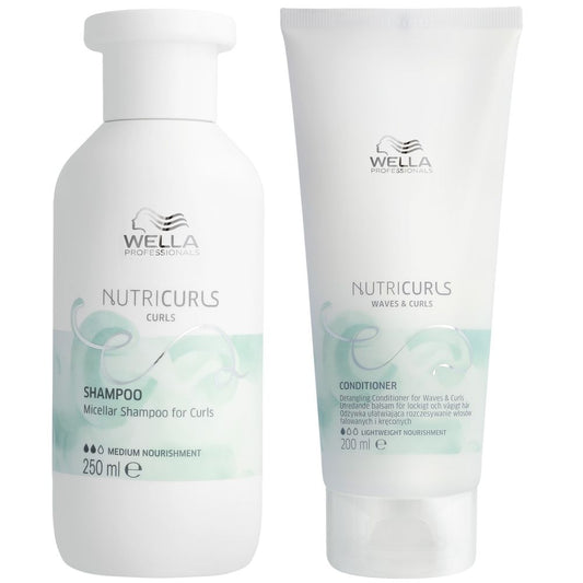 Wella Professionals Nutricurls Set - Shampoo 250 ml + Conditioner 200 ml