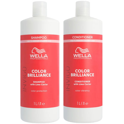 Wella Professionals Invigo Color Brilliance Fine Set - Shampoo 1000 ml + Conditioner 1000 ml