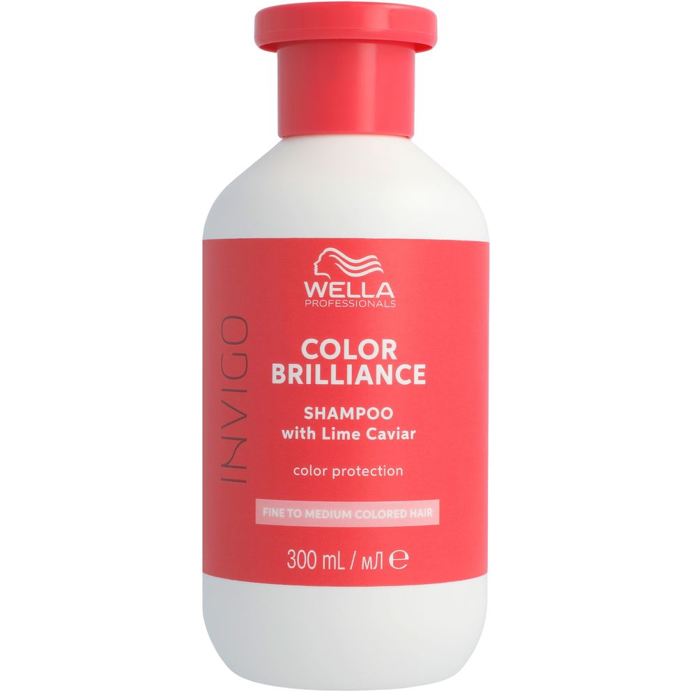 Coffret cadeau Wella Professionals Invigo Color Brilliance : shampoing 300 ml, après-shampoing 200 ml, masque 150 ml et trousse de maquillage