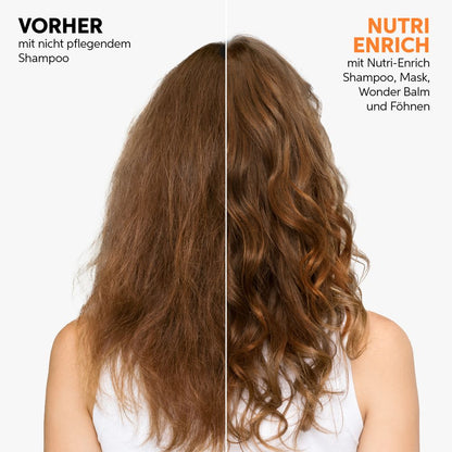 Coffret Wella Professionals Invigo Nutri-Enrich : shampoing 300 ml, après-shampoing 200 ml, masque 150 ml, trousse de toilette