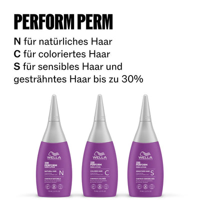 Wella Professionals Pro+ Perform Perm Lotion C 75 ml - für coloriertes & empfindliches Haar