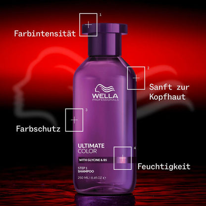 Wella Professionals Ultimate Color Geschenkset – Shampoo 250 ml + Conditioner 200 ml + Miracle Leave-In Mask 30 ml