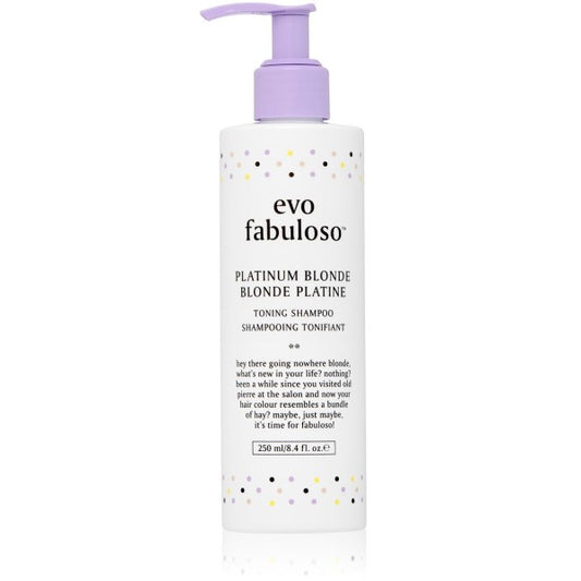 Evo Fabuloso Platinum Blonde Toning Shampoo 250 ml