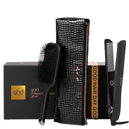 ghd Cherry Chic Gold Styler Geschenkset inkl. Paddle Brush & Hitzeschutztasche