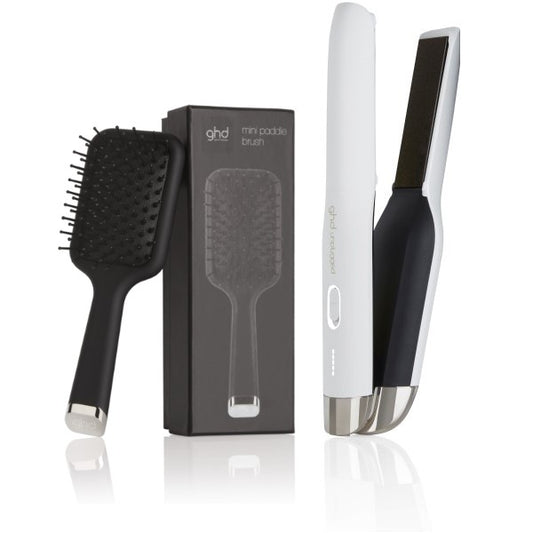 ghd unplugged styler blanc + mini brosse à palette offerte