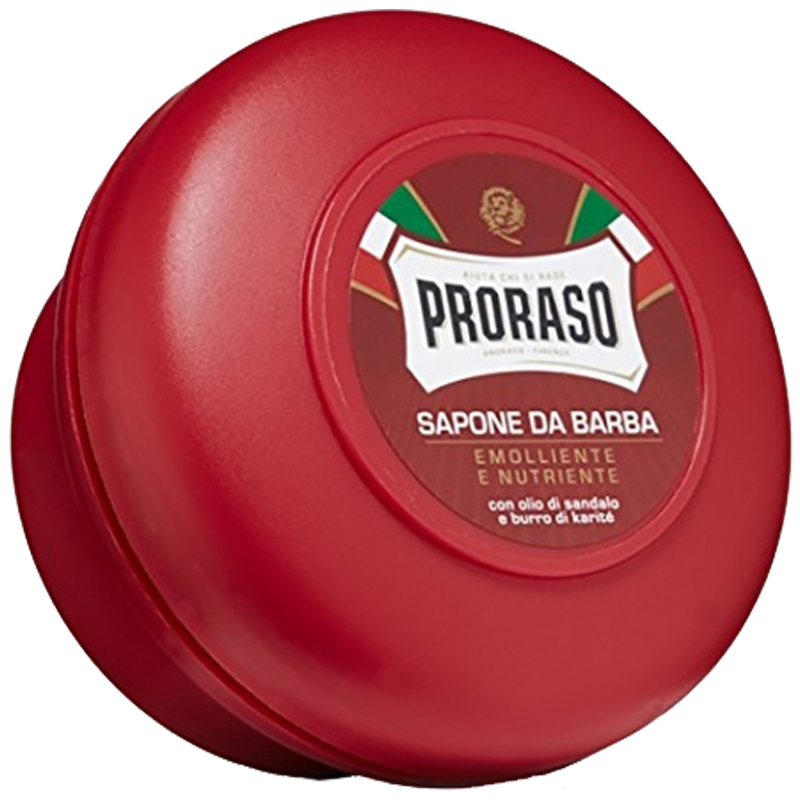 Proraso Red Shaving Soap in a Bowl 150ml - Sapone Barbe Dure